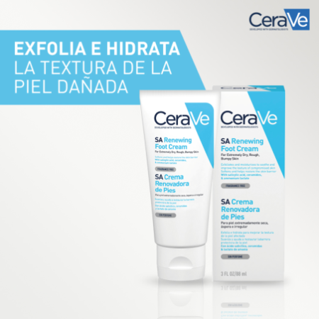 CeraVe SA Crema Renovadora de Pies, 88 ml