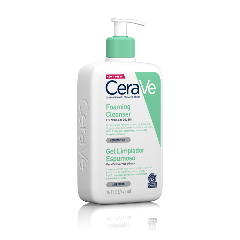 CeraVe Gel Limpiador Espumoso, 473 ml