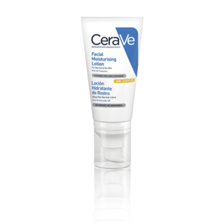CeraVe Loción Hidratante de Rostro SPF25, 52 ml