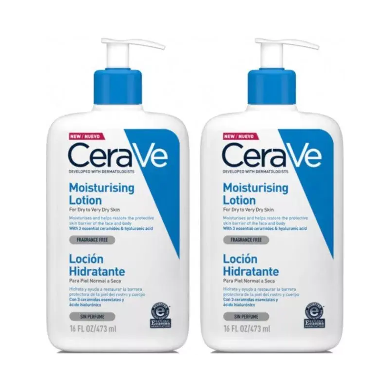 CeraVe Duplo Loción Hidratante, 473 ml x 2