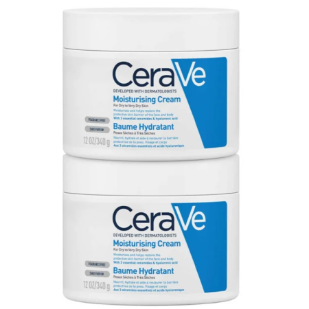 CeraVe Duplo Crema Hidratante, 340 g x 2