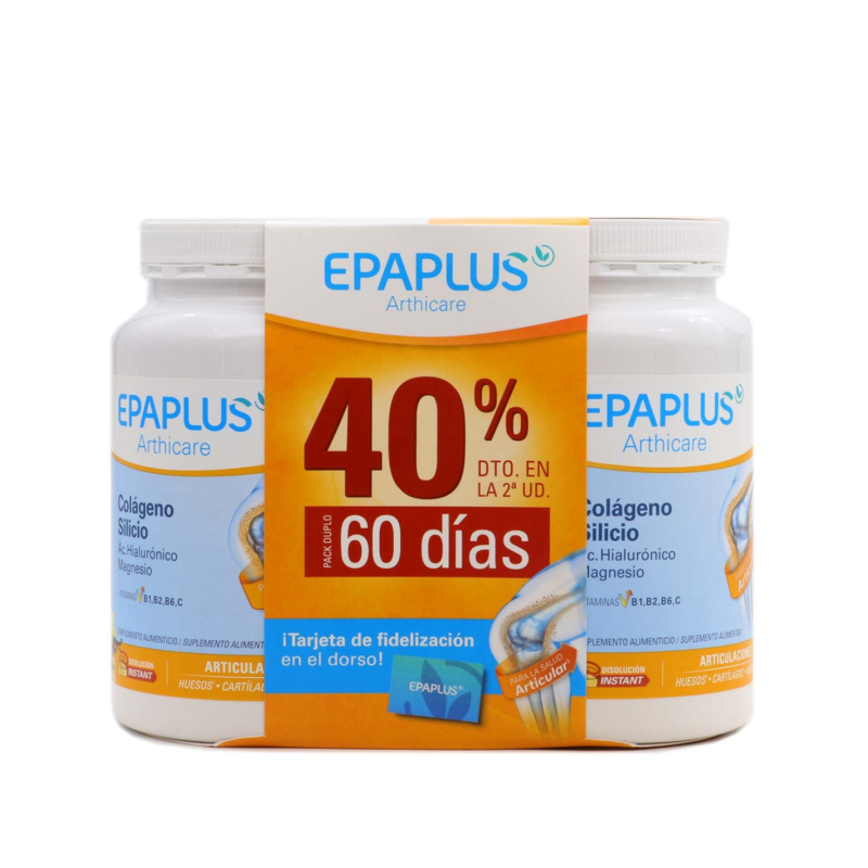 Arthicare Colageno  Silicio  Ácido Hialuronico INSTANT Duplo 2x30 dias Sabor vainilla