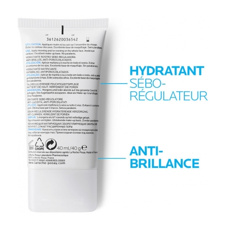 La Roche Posay Effaclar MAT hidratante sebo-regulador, 40 ml