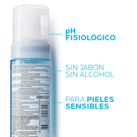 La Roche Posay Espuma de Agua Micelar Desmaquillante y Limpiadora, 150ml