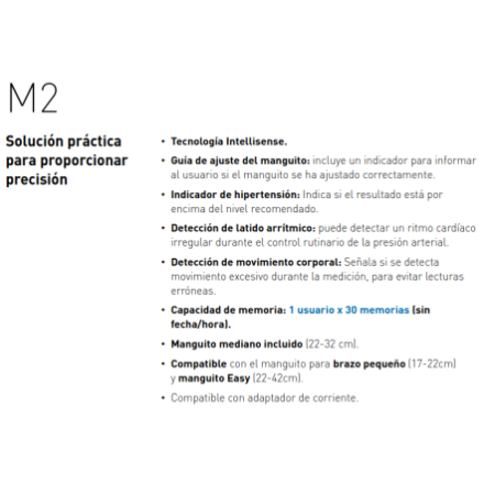 OMRON Tensiómetro Inteligente brazo M2 Basic