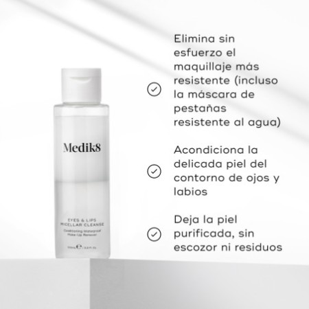 Medik8 Eyes & Lips Micellar Cleanse, 100 ml