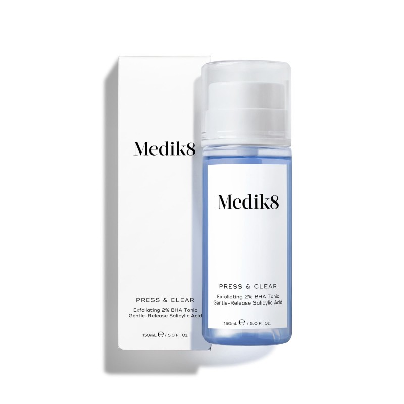 Medik8 Press & Clear Tónico y Exfoliante, 150 ml