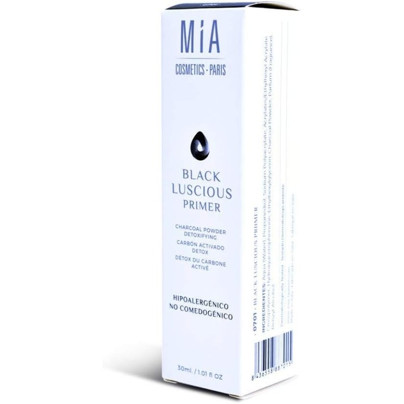 MIA Maquillaje Carbón Activado DETOX Black Luscious Primer (0001)