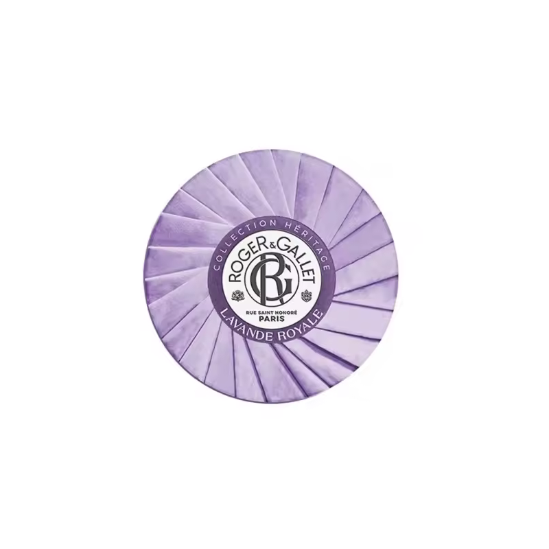 Roger&Gallet Jabón redondo bienestar Lavande Royale, 100 g