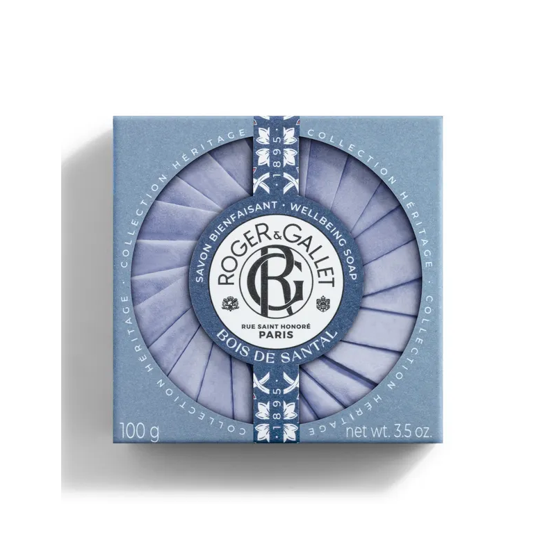 Roger&Gallet Jabón redondo bienestar Bois de Santal, 100 g