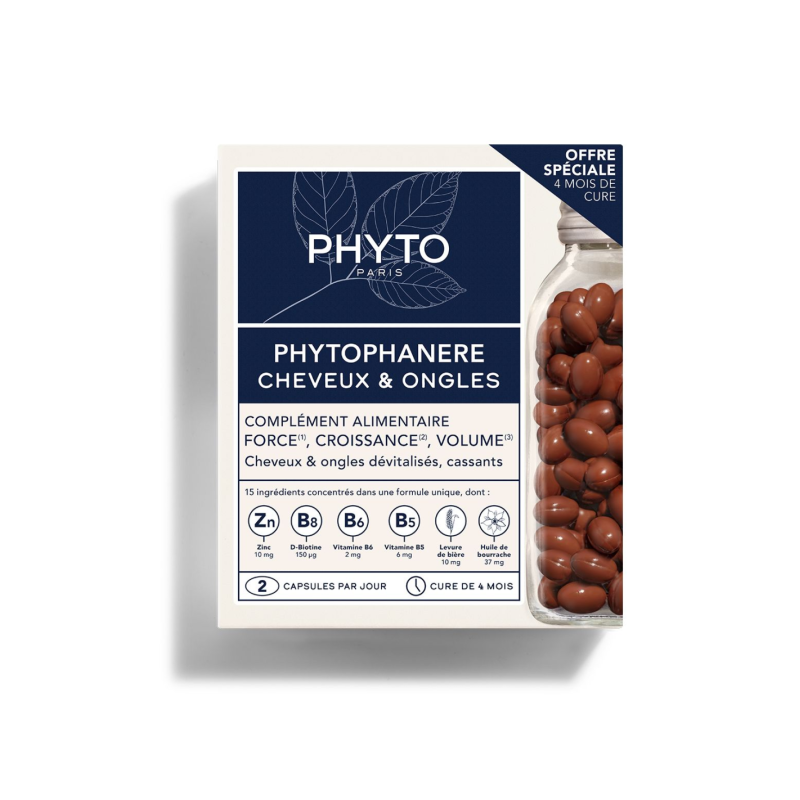 PHYTO PHYTOPHANERE Complemento Alimenticio Duplo (120 cápsulas x2)