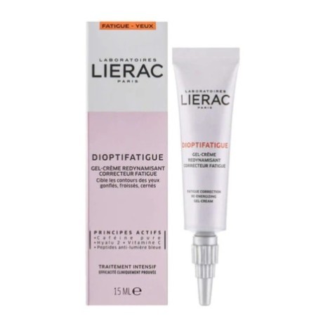 LIERAC DIOPTIFATIGUE Gel-Crema Revitalizante Corrector Antifatiga, 15 ml