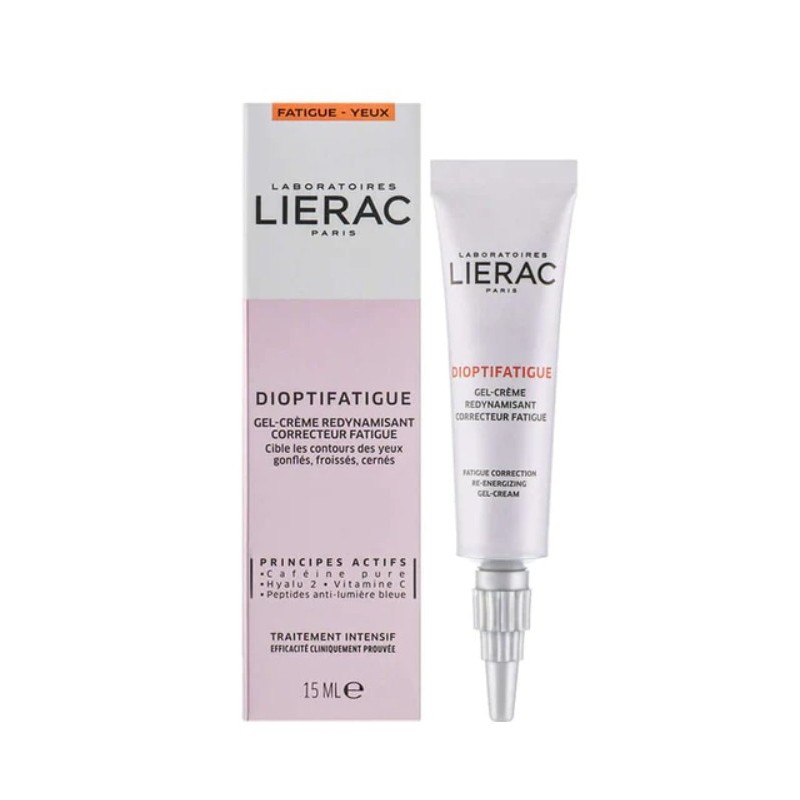 LIERAC DIOPTIFATIGUE Gel-Crema Revitalizante Corrector Antifatiga, 15 ml