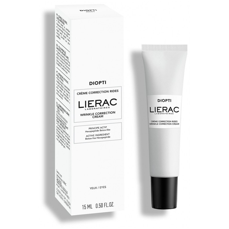LIERAC DIOPTIRIDE Crema Corrección de Arrugas y Rellenadora Contorno de ojos, 15 ml
