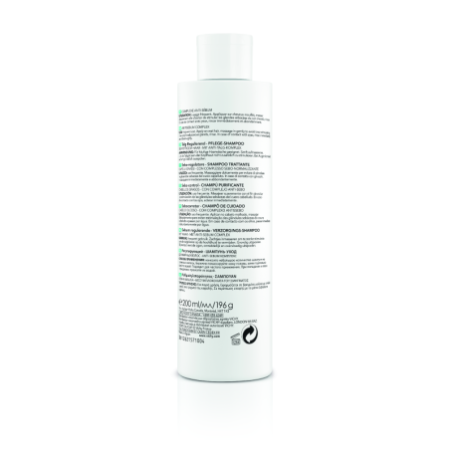 Vichy Dercos Technique Champú Sebo Control Cabellos Grasos, 200 ml