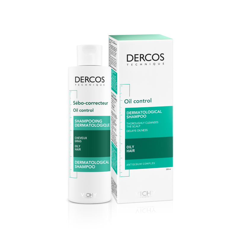Vichy Dercos Technique Champú Sebo Control Cabellos Grasos, 200 ml