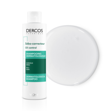 Vichy Dercos Technique Champú Sebo Control Cabellos Grasos, 200 ml