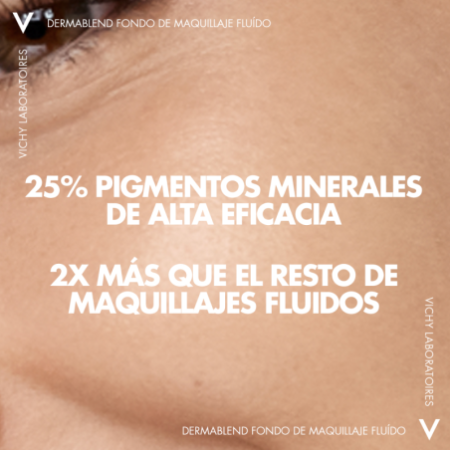 Vichy Dermablend Fondo de Maquillaje Fluido Corrector Alta Cobertura 16h. Tono 35 Sand, 30 ml