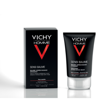 Vichy Homme Sensi Baume After Shave Bálsamo Calmante, 75 ml -HOMBRE