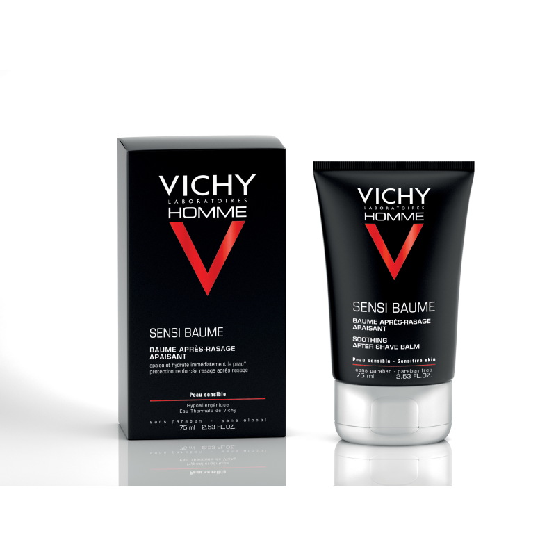 Vichy Homme Sensi Baume After Shave Bálsamo Calmante, 75 ml -HOMBRE