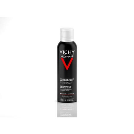 Vichy Homme Espuma de Afeitar Piel Sensible, 200 ml - HOMBRE