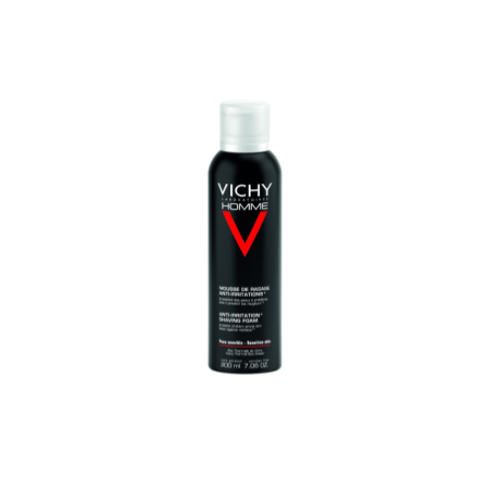 Vichy Homme Espuma de Afeitar Piel Sensible, 200 ml - HOMBRE
