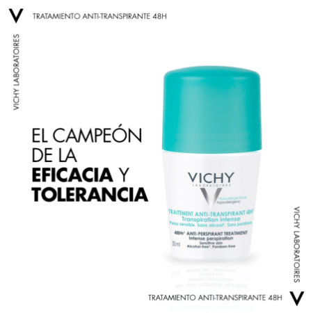 Vichy Desodorante Bola Reguladora 48H, 50 ml