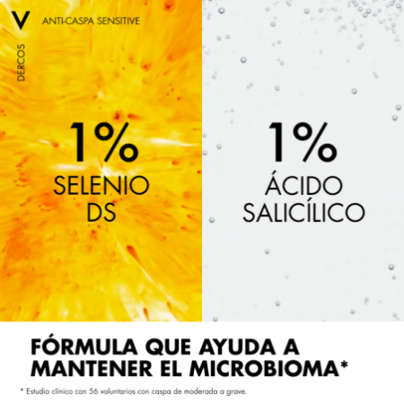 Vichy Dercos Technique Champú Anticaspa Cuero Cabelludo Sensible, 200 ml
