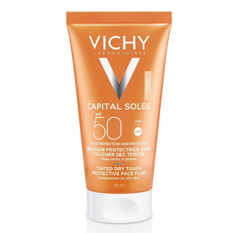 Vichy Capital Soleil BB Cream Tacto Seco con Color, 50 ml