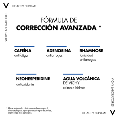 Vichy Liftactiv Supreme Crema Día Piel Seca Reafirmante Ramnosa, 50 ml