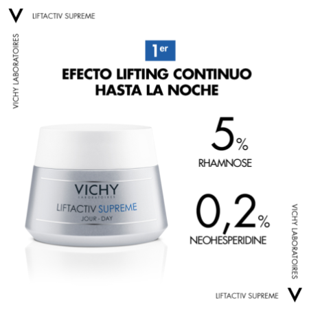 Vichy Liftactiv Supreme Crema Día Piel Seca Reafirmante Ramnosa, 50 ml