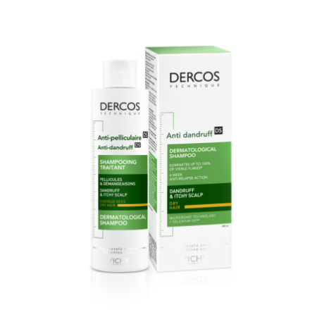 Vichy Dercos Technique Champú Anticaspa Seca, 200 ml