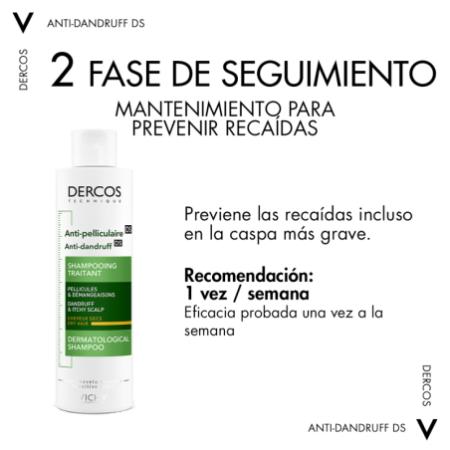 Vichy Dercos Technique Champú Anticaspa Seca, 200 ml