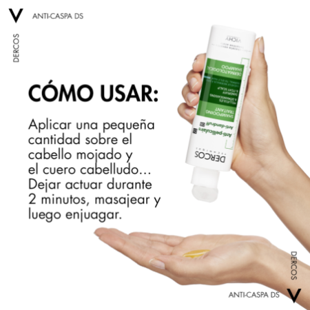 Vichy Dercos Technique Champú Anticaspa Grasa, 200 ml