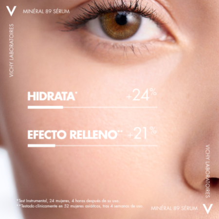 Vichy Minéral 89 Sérum Concentrado Fortificante Con Ácido Hialurónico, 50 ml