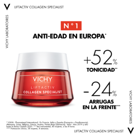 Vichy Liftactiv Specialist Crema Día Collagen Specialist Antiarrugas Péptidos Antiedad, 50 ml
