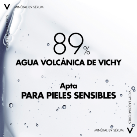 Vichy Minéral 89 Sérum Concentrado Fortificante Con Ácido Hialurónico 75 ml