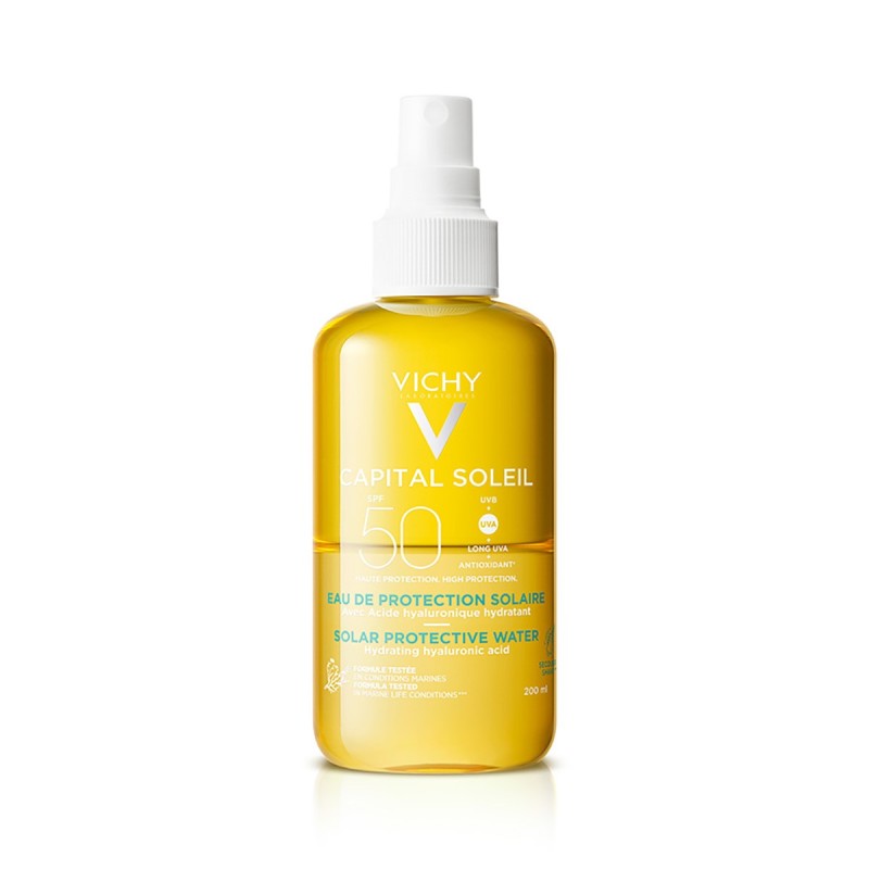 Vichy Capital Soleil Agua Solar Protectora Hidratante SPF50, 200 ml