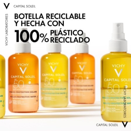 Vichy Capital Soleil Agua Solar Protectora Hidratante SPF50, 200 ml