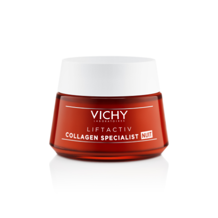 Vichy Liftactiv Collagen Specialist Crema Noche Reafirmante Biopéptidos