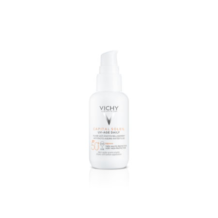 Vichy Capital Soleil UV-AGE Water Fluid Antifotoenvejecimiento UVB SPF50+ UVA, 40 ml