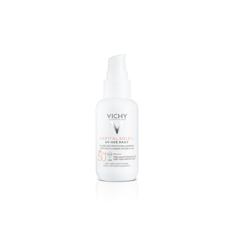 Vichy Capital Soleil UV-AGE Water Fluid Antifotoenvejecimiento UVB SPF50+ UVA, 40 ml