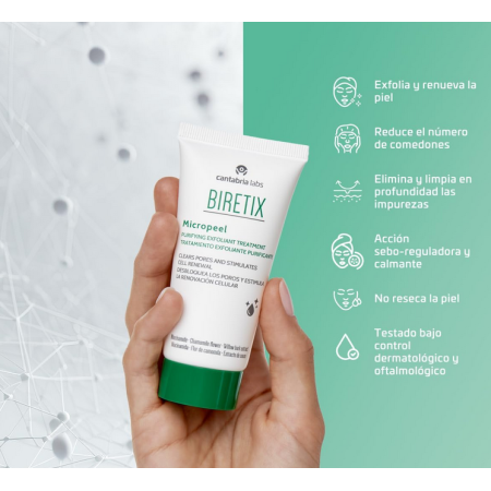Biretix Micropeel Tratamiento Exfoliante Purificante 50 ml