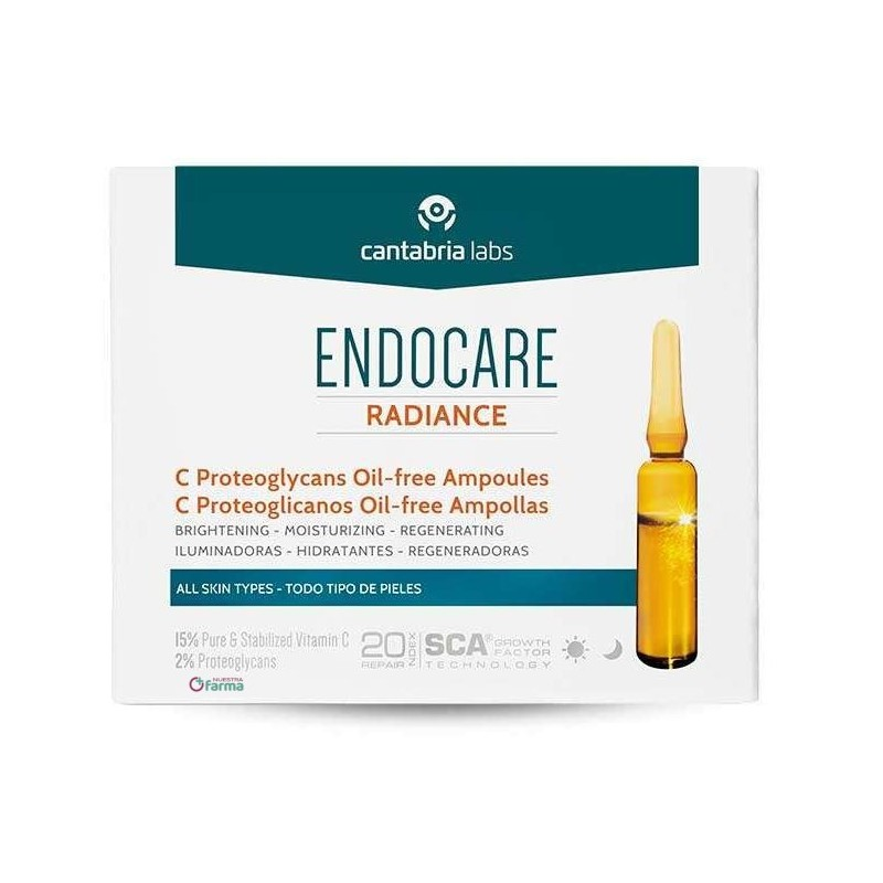 Endocare Radiance C Proteolglic Oil-free 30 ampollas x 2 ml