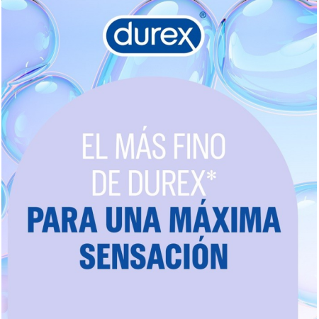 Durex Preservativos Invisible Ultra Fino, 12 condones