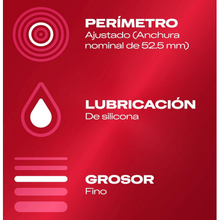 Durex Preservativos Sensitivo Slim Fit, 10 condones Talla Pequeña