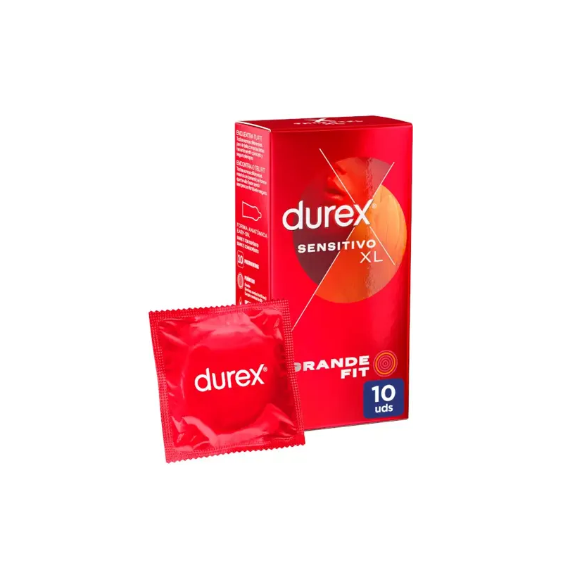 Durex Preservativos Sensitivo XL, 10 condones