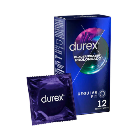 Durex Preservativos Placer Prolongado, 12 condones