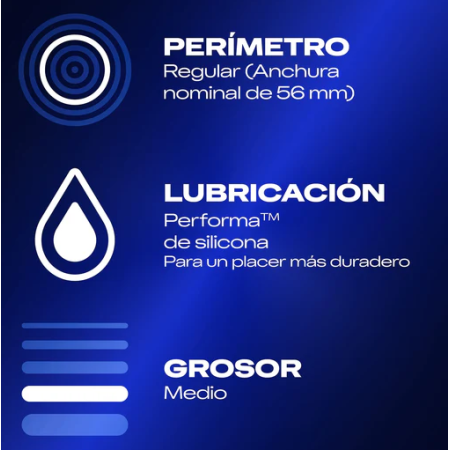 Durex Preservativos Placer Prolongado, 12 condones