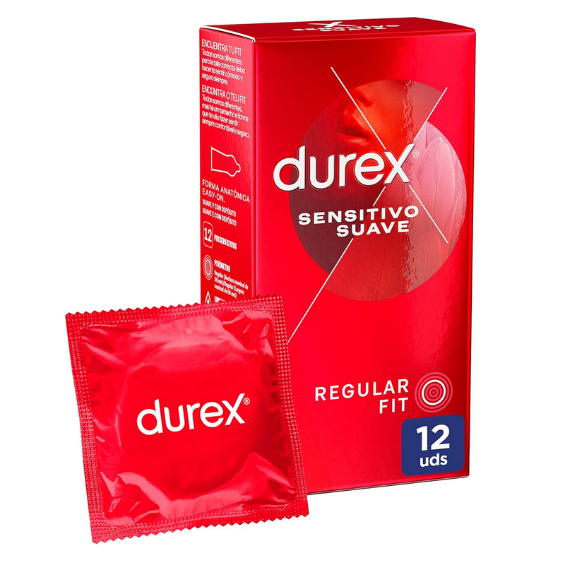 Durex Preservativos Sensitivo Suave, 12 condones